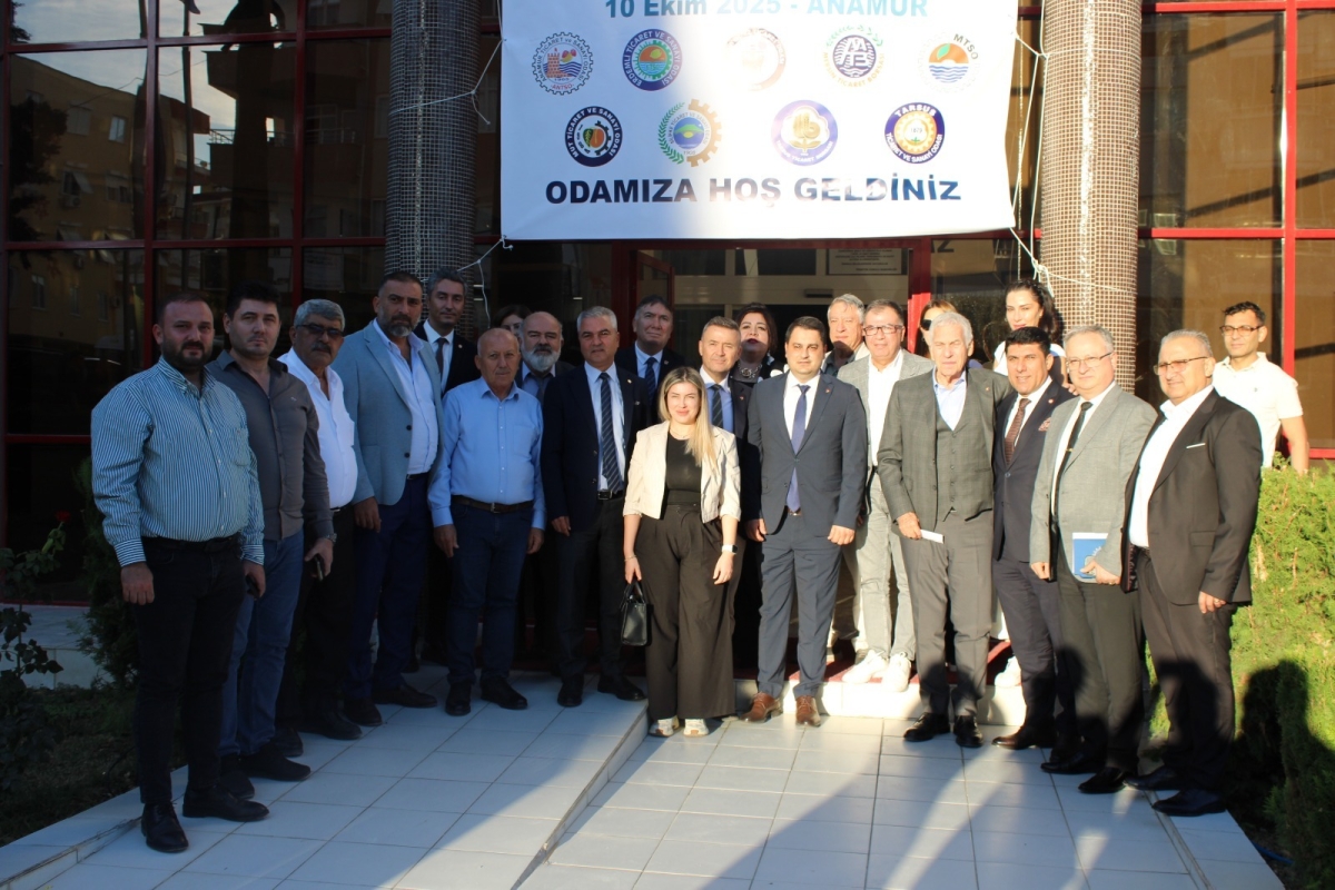 Mersin’de Oda ve Borsa Başkanları Anamur’da Buluştu..