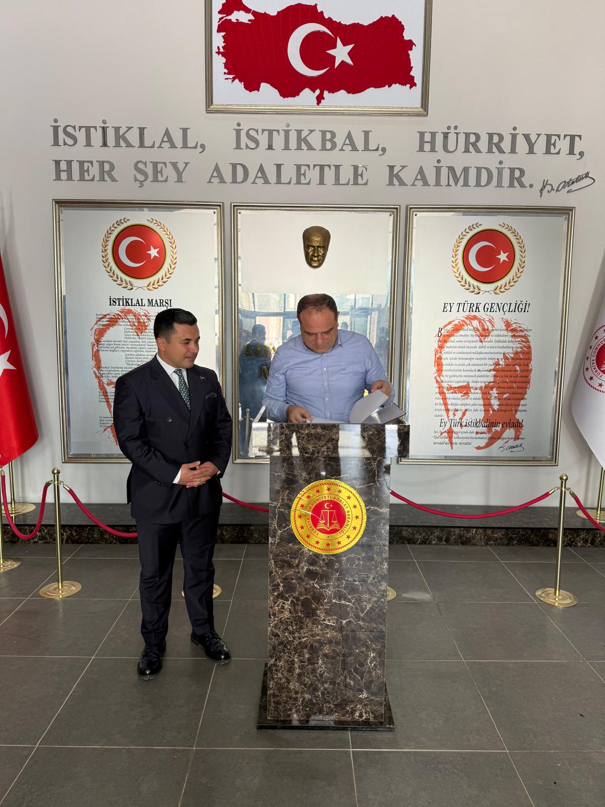 Anayasa Mahkemesi Başkanvekili Basri Bağcı’dan Anamur Adalet Sarayı’na Ziyaret..