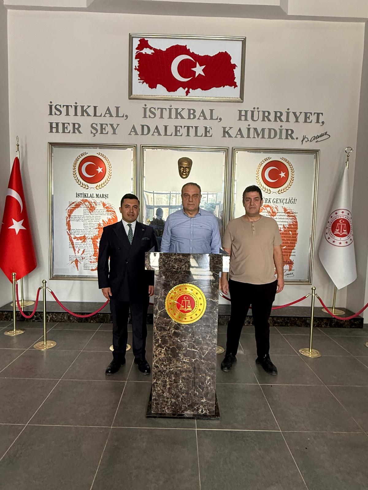 Anayasa Mahkemesi Başkanvekili Basri Bağcı’dan Anamur Adalet Sarayı’na Ziyaret..