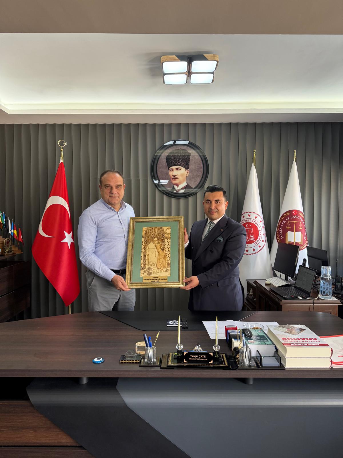 Anayasa Mahkemesi Başkanvekili Basri Bağcı’dan Anamur Adalet Sarayı’na Ziyaret..
