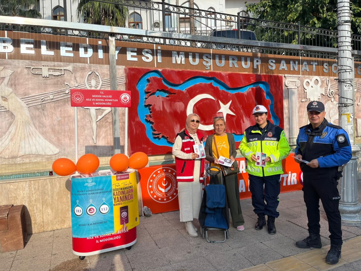 Anamur’da 25 Kasım’da Kadına Yönelik Şiddete Karşı Ortak Çalışma..