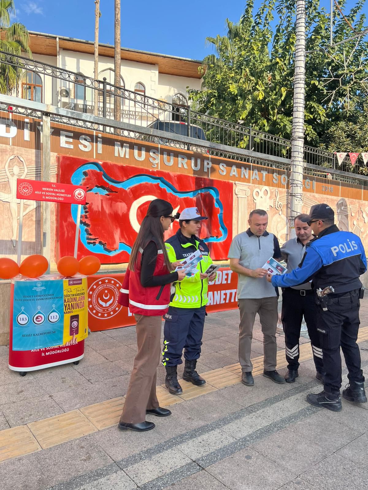Anamur’da 25 Kasım’da Kadına Yönelik Şiddete Karşı Ortak Çalışma..
