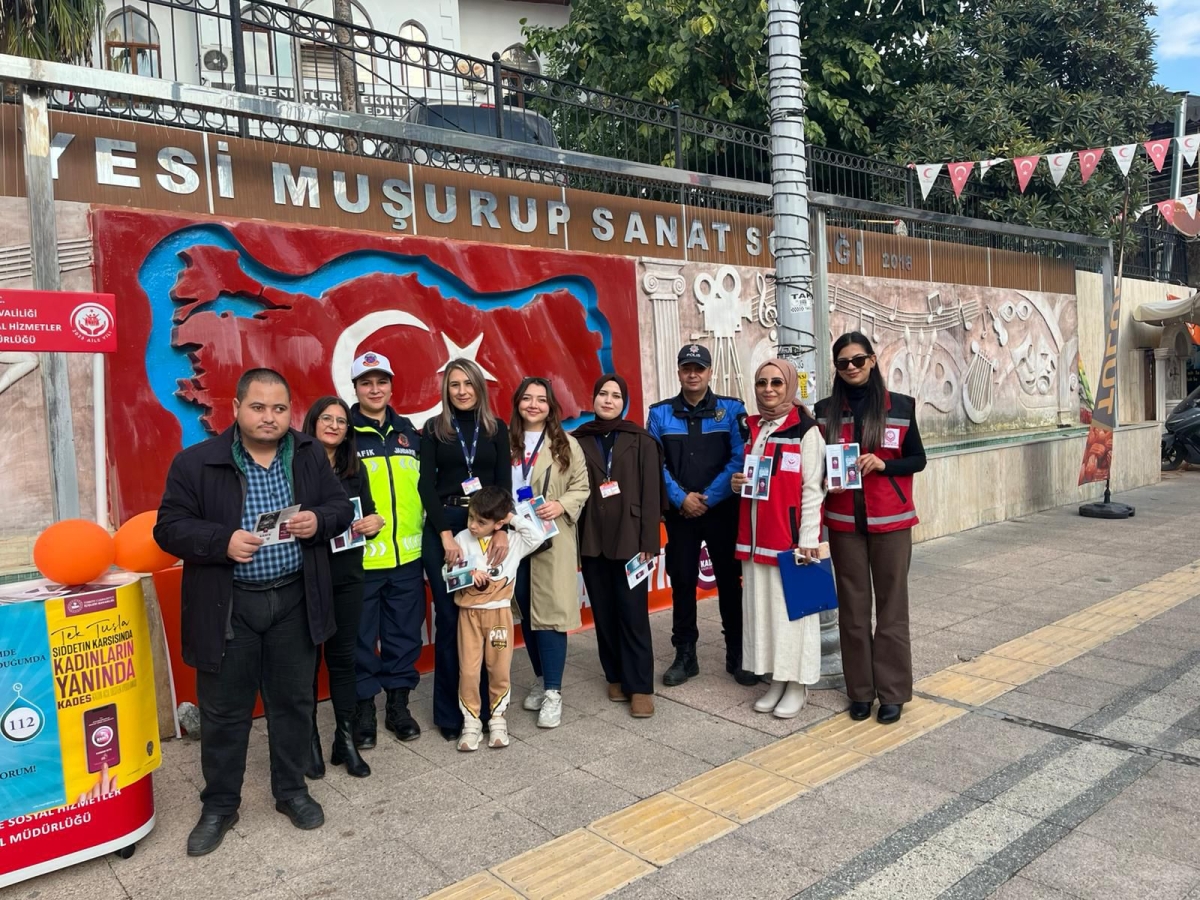 Anamur’da 25 Kasım’da Kadına Yönelik Şiddete Karşı Ortak Çalışma..