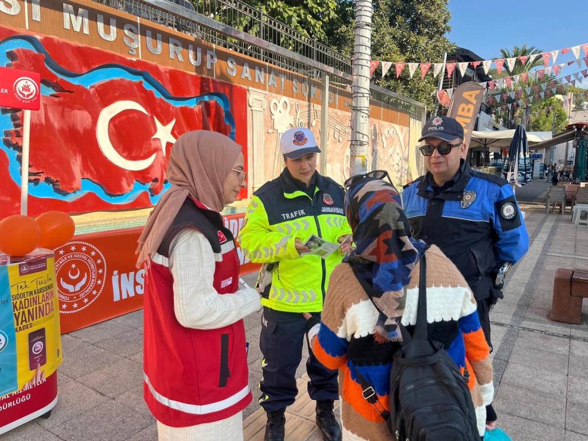 Anamur’da 25 Kasım’da Kadına Yönelik Şiddete Karşı Ortak Çalışma..