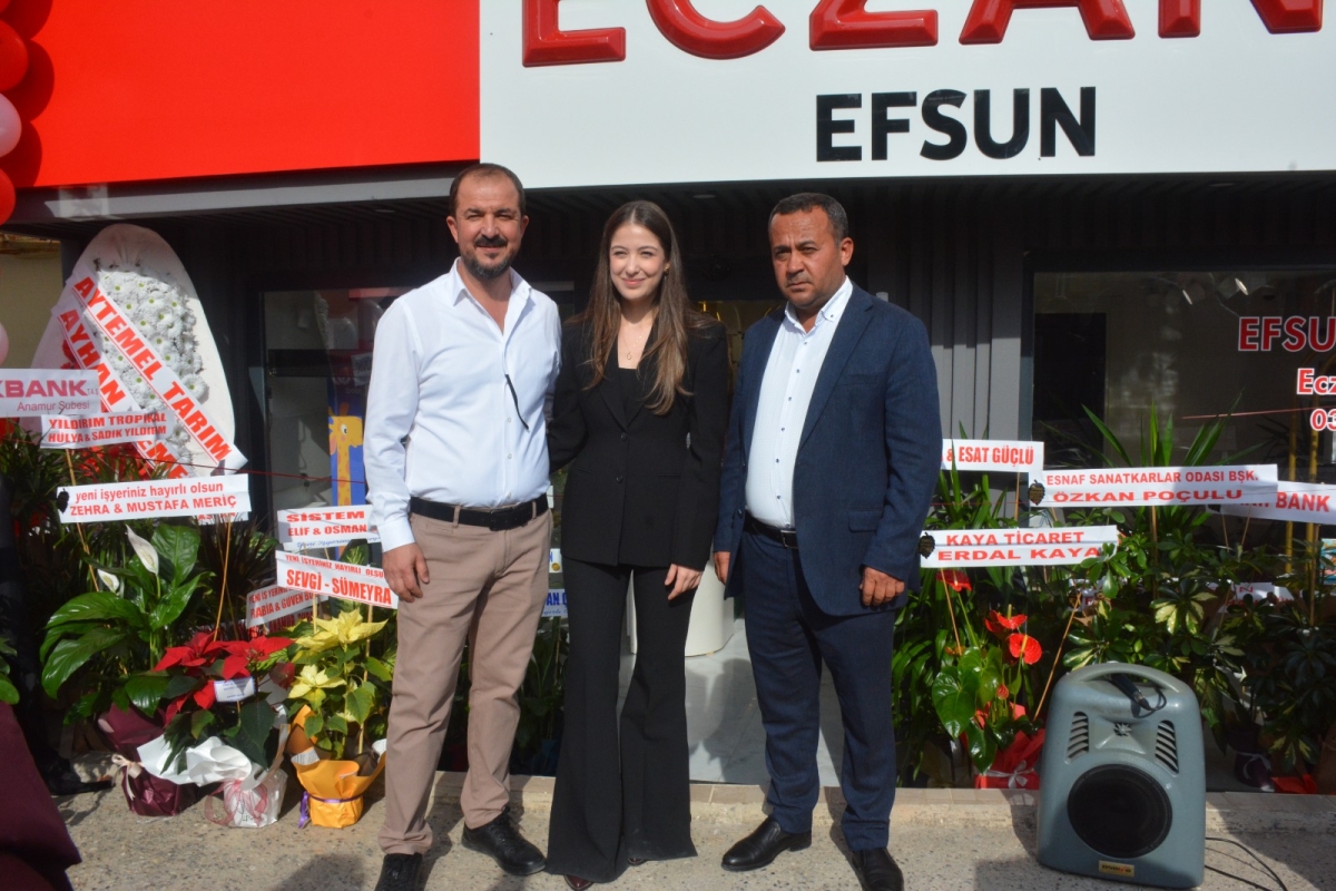 Efsun Eczanesi Anamur’da Törenle Hizmete Açıldı..