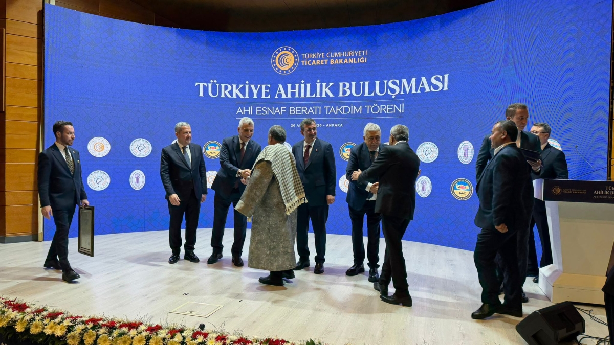 Anamur Esnaf  Odası Başkanı Poçulu, Ahi Esnaf Beratı Takdim Töreni’ne katıldı