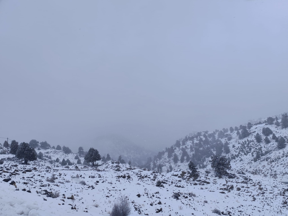 Solmaz geçidi’nde kar manzaraları