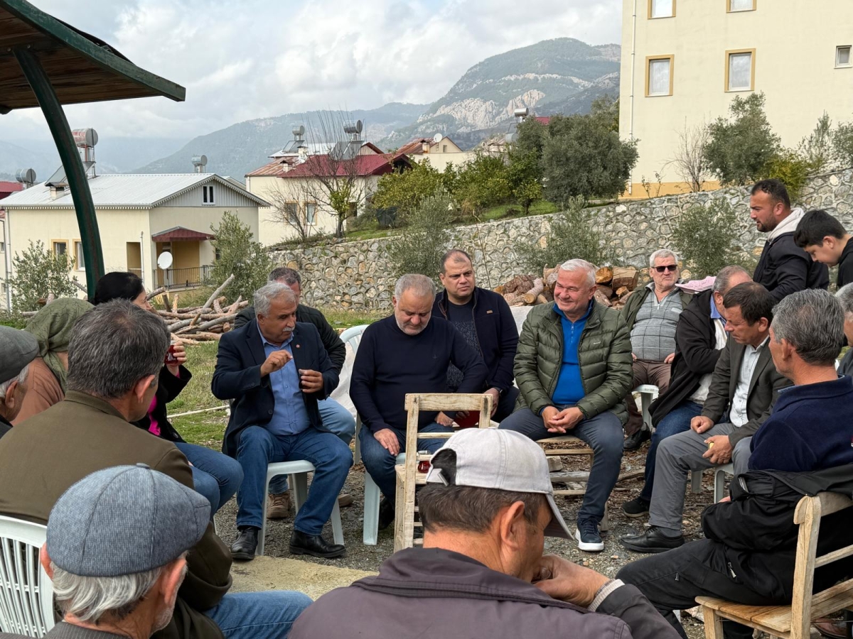 CHP Anamur İlçe Örgütü Ormancık ve Sarıağaç’ta Halkla Buluştu..