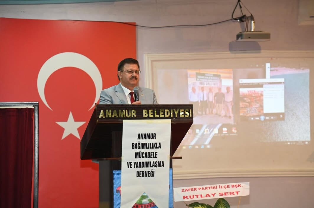 Anamur bağımlılıkla mücadeleye derneği konferans