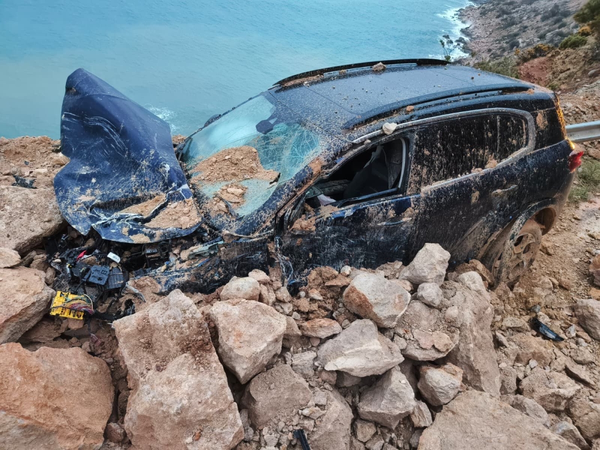Mersin yolu D-400’de Heyelan Meydana Geldi, 1Kişi Yaralı..