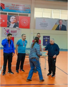 Anamur’da Emniyet Personeli Masa Tenisi Turnuvasında Buluştu