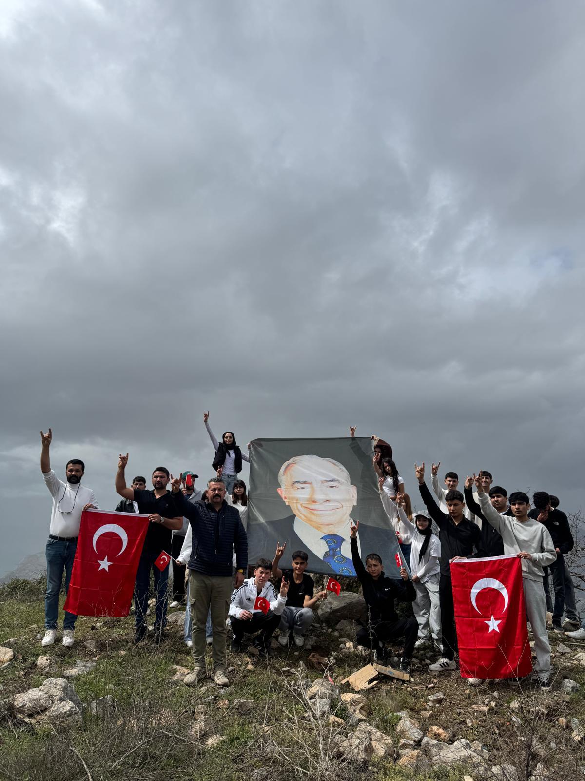 Anamur Ülkü Ocakları’ndan Başbuğ Türkeş’e Vefa Yürüyüşü.