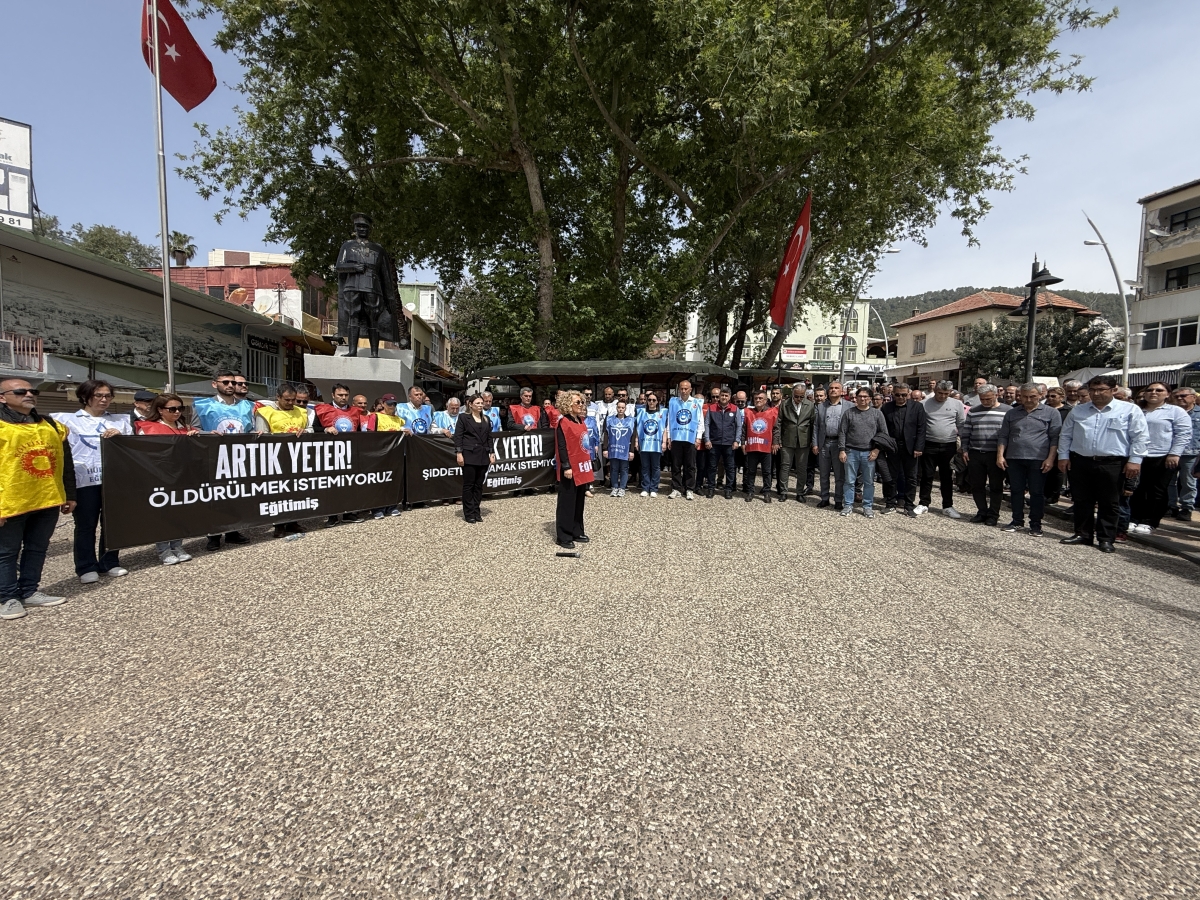 Anamur’da Eğitimde Şiddete Karşı Ortak Ses Basın Açıklaması..