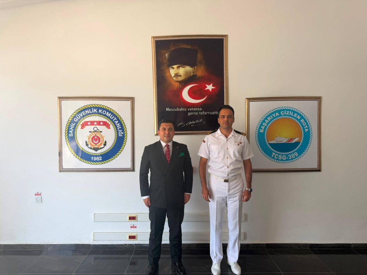 Başsavcı Çatlı’dan Sahil Güvenlik Komutanı Süleyman Şafak’a Anlamlı Ziyaret