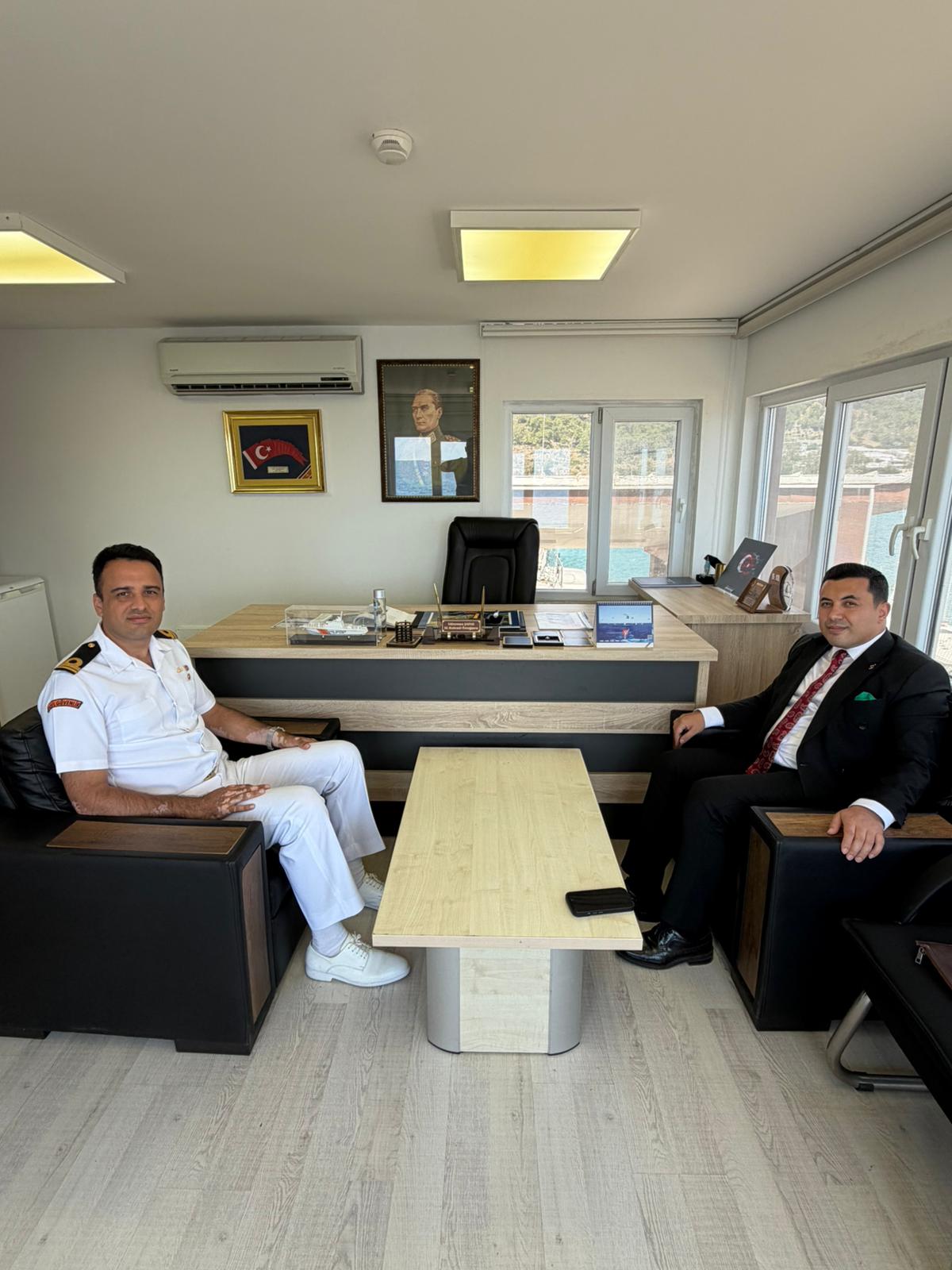 Başsavcı Çatlı’dan Sahil Güvenlik Komutanı Süleyman Şafak’a Anlamlı Ziyaret