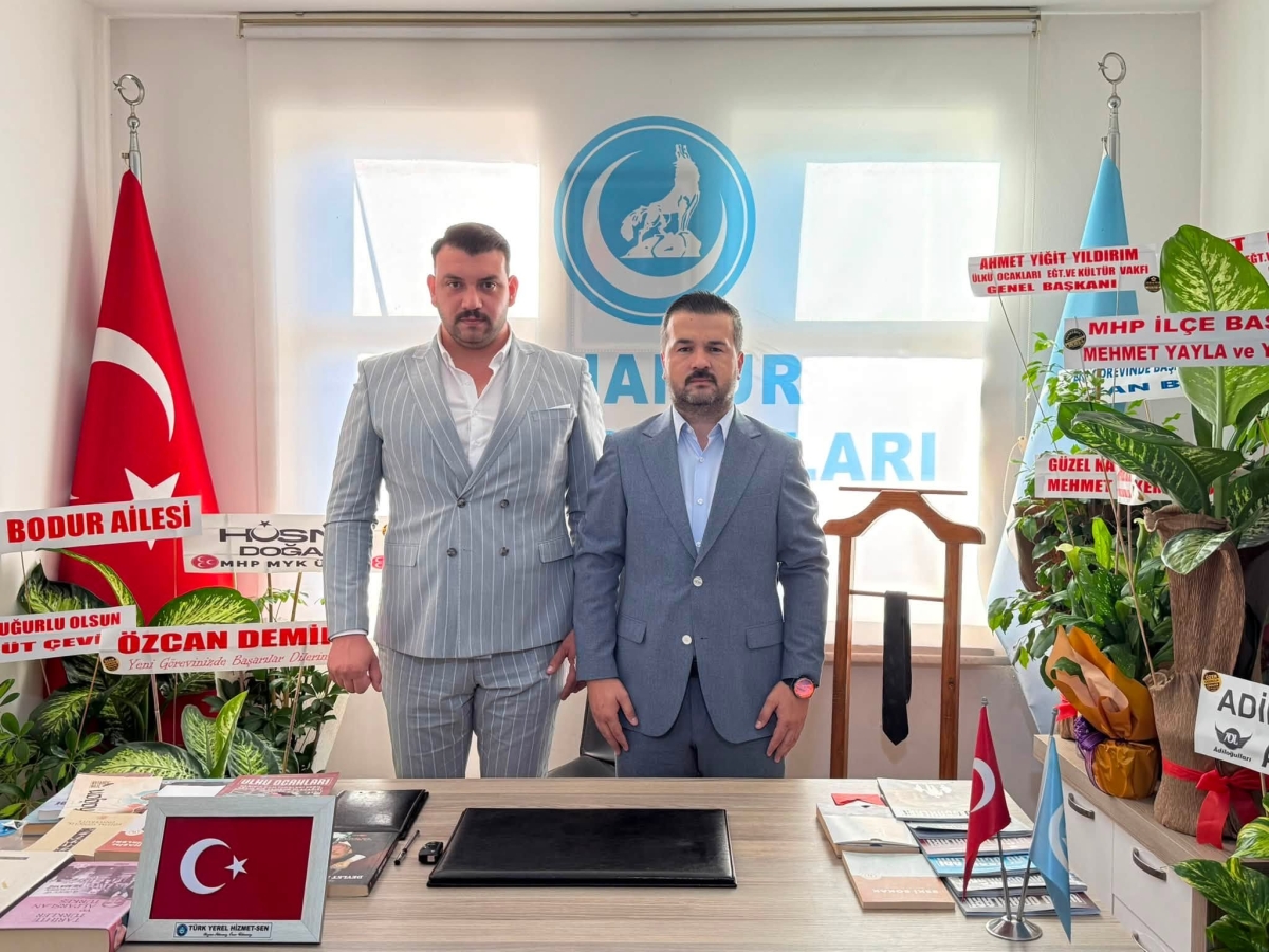 MHP Anamur Teşkilatı’ndan Ülkü Ocakları Başkanı Ali Kaya’ya Hayırlı Olsun Ziyareti