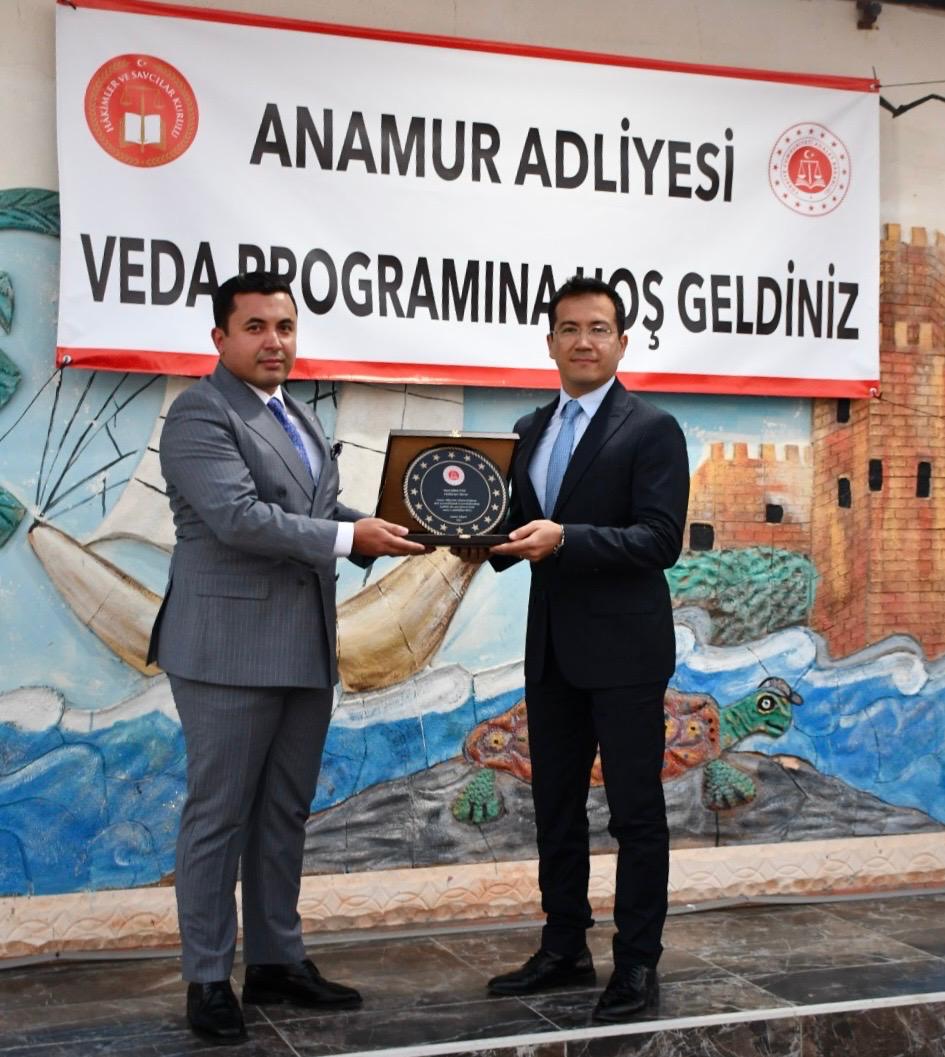 Anamur Adliyesinde Vefa Buluşması: Görev Yeri Değişen Yargı Mensuplarına Anlamlı Uğurlama