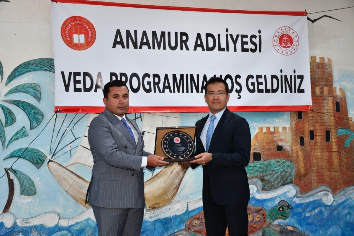 Anamur Adliyesinde Vefa Buluşması: Görev Yeri Değişen Yargı Mensuplarına Anlamlı Uğurlama