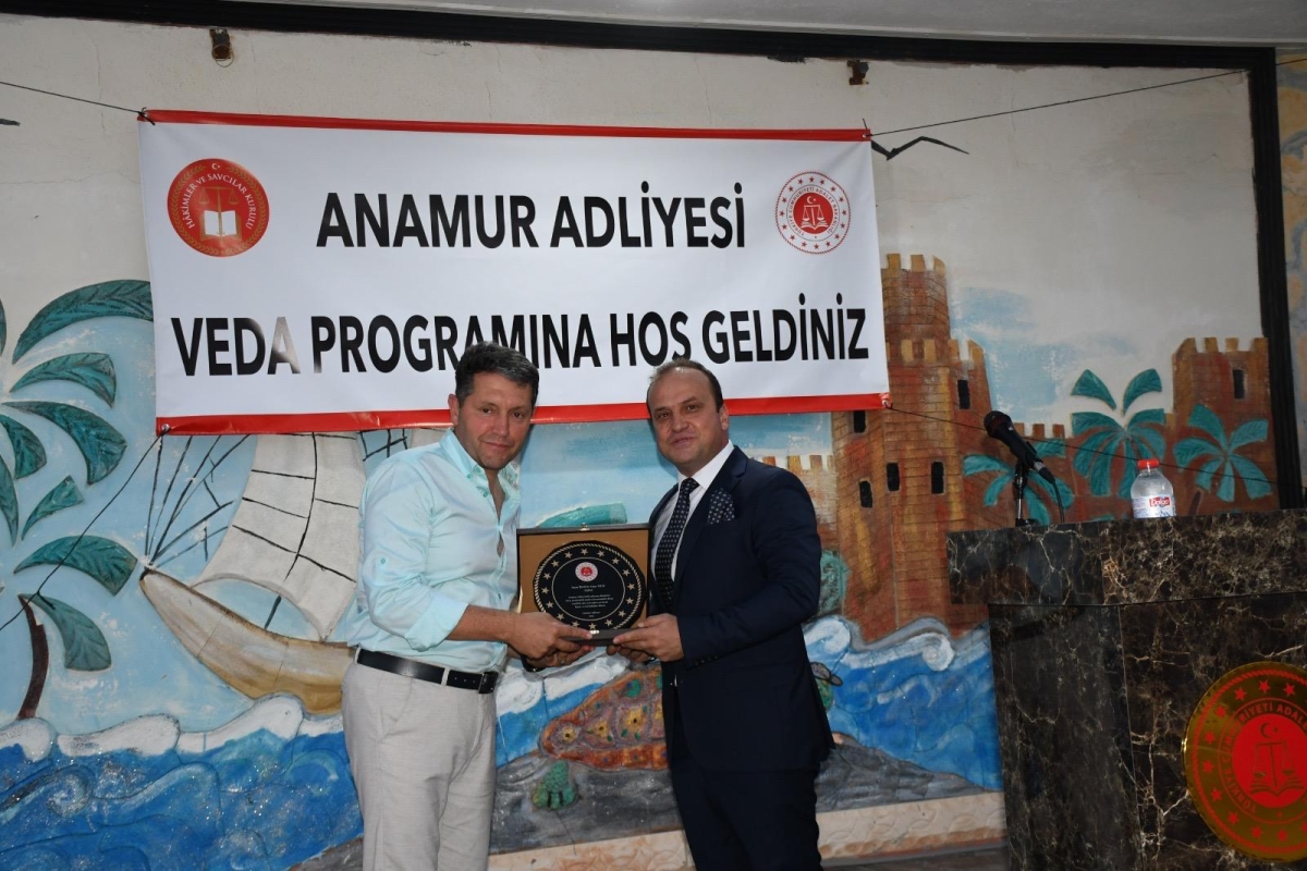 Anamur Adliyesinde Vefa Buluşması: Görev Yeri Değişen Yargı Mensuplarına Anlamlı Uğurlama
