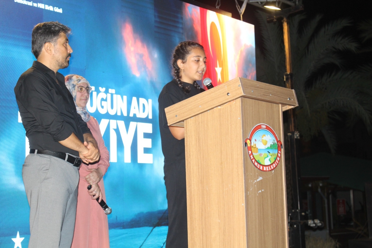 Anamur’da 15 Temmuz Demokrasi ve Millî Birlik Günü Coşkuyla Anıldı