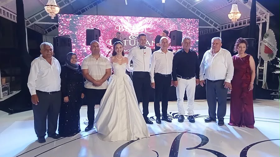Anamur’da Betül ve Batuhan Çiftinin Mutluluğu Görkemli Düğünle Taçlandı..