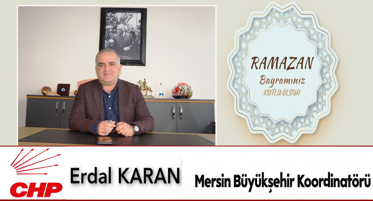 MBŞ Belediyesi Koordinatörü Erdal KARAN Ramazan Bayramınızı Kutlar.. 