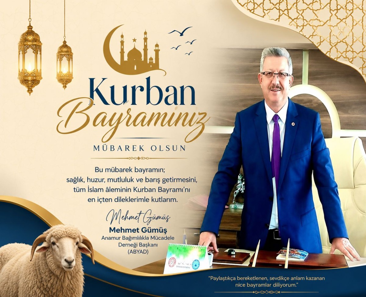 ABYAD Başkanı Mehmet Gümüş Kurban Bayramınızı Kutlar..