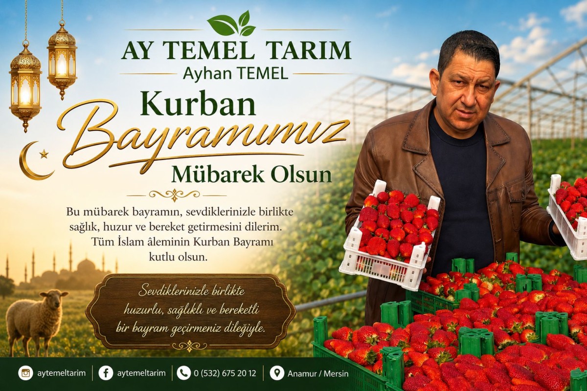AY TEMEL TARIM Ayhan Temel Kurban Bayramınızı Kutlar..