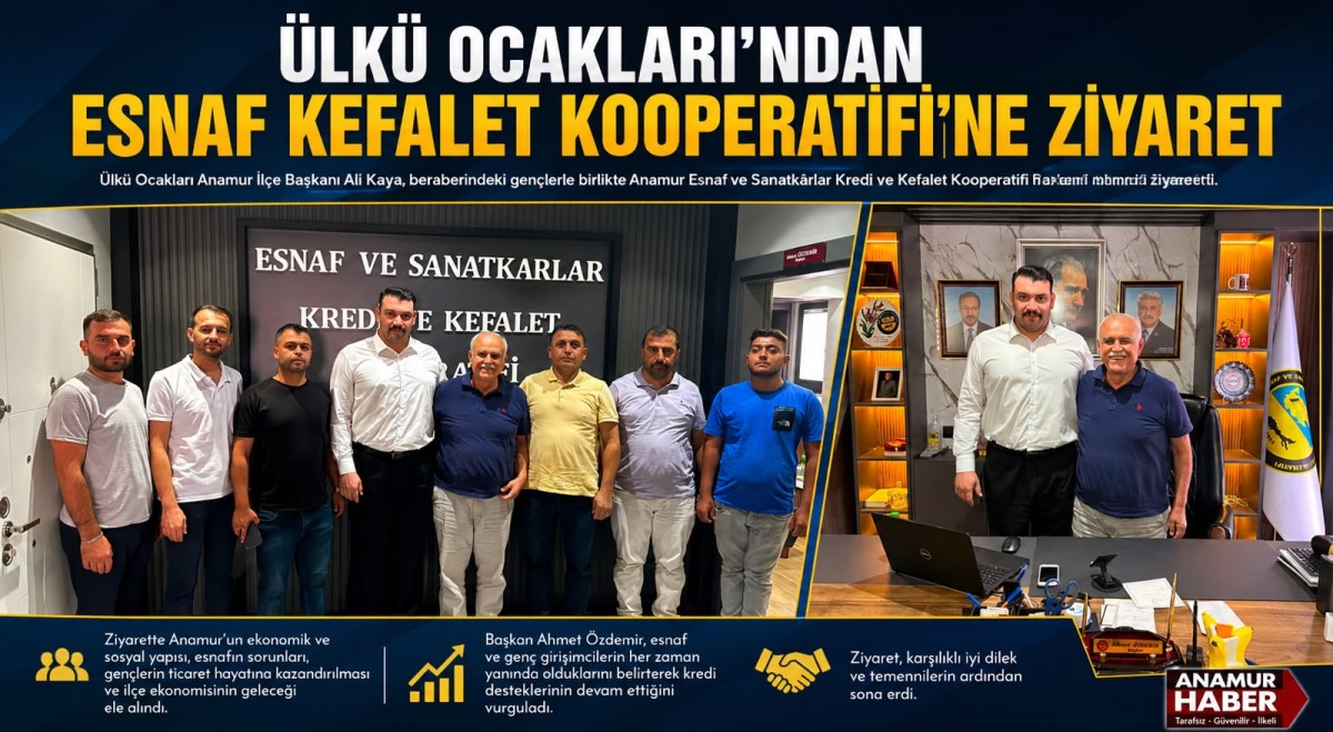 Ülkü Ocakları’ndan Esnaf Kefalet Kooperatifi’ne Ziyaret..